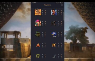 Battleground Royale paytable