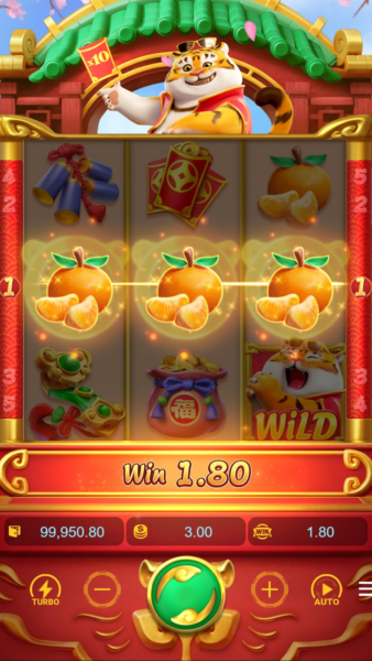 Win in the Fortune Tiger (PGSoft) slot machine
