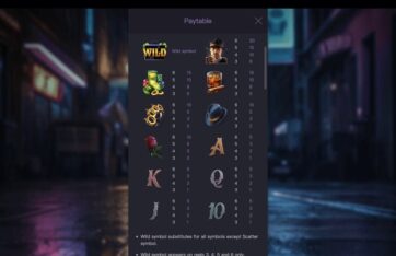 Mafia Mayhem paytable