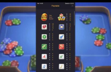 Win Win Fish Prawn Crab slot paytable